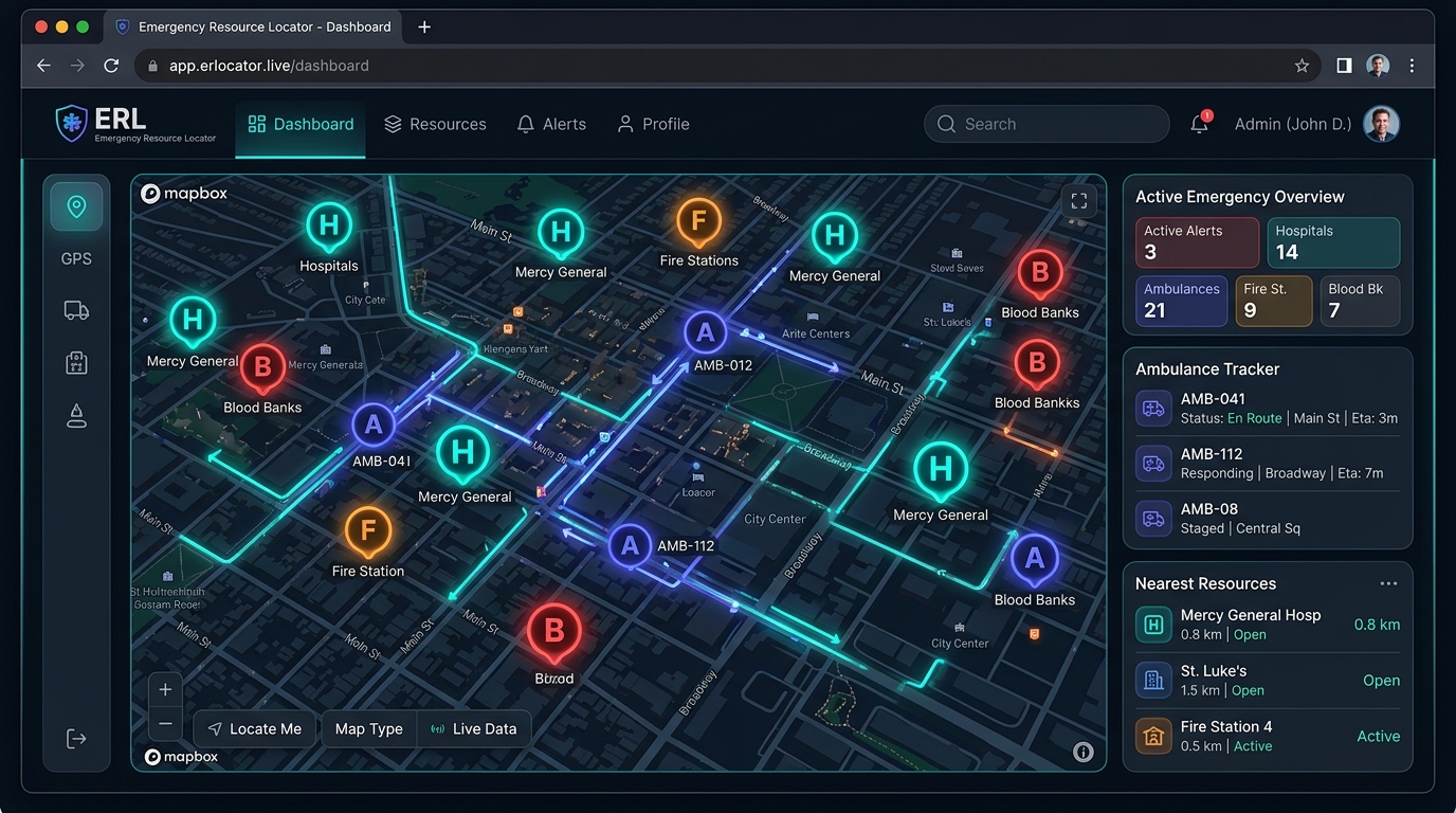 Emergency Resource Locator Project Interface